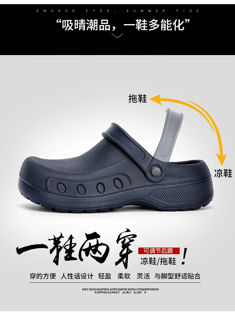 Jumpmore Kitchen Working Shoes Washing Car EVA Raining Waterproof Shoes Size 39-46