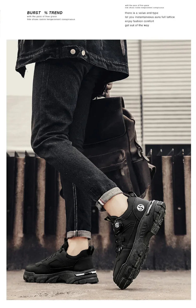 Men’s Breathable Height-Increasing Outdoor Sneakers