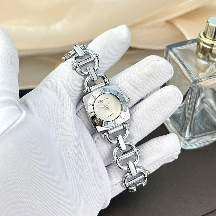 Women’s Luxury Crystal Bracelet Watch Set