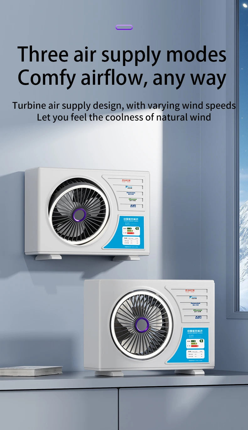 High-Speed Desktop Fan with Multiple Adjustable Levels Cool Circulating Air Mini Air Conditioning Style Home Silent Cooling Fan