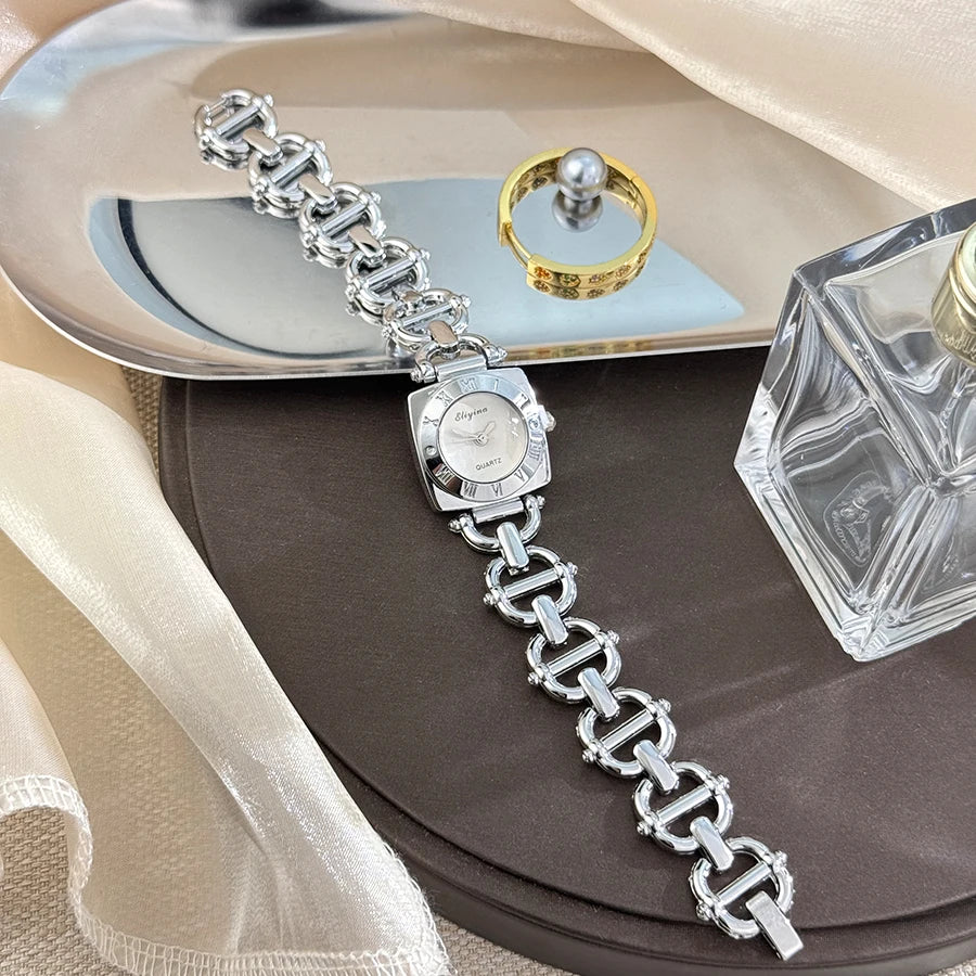 Women’s Luxury Crystal Bracelet Watch Set
