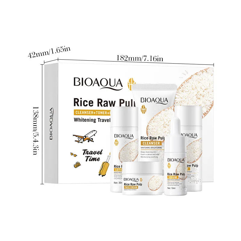 Whitening Set Brighten Hydrating Moisturize Soothing Facial Cleanser+toner+essence+lotion+cream Skincare
