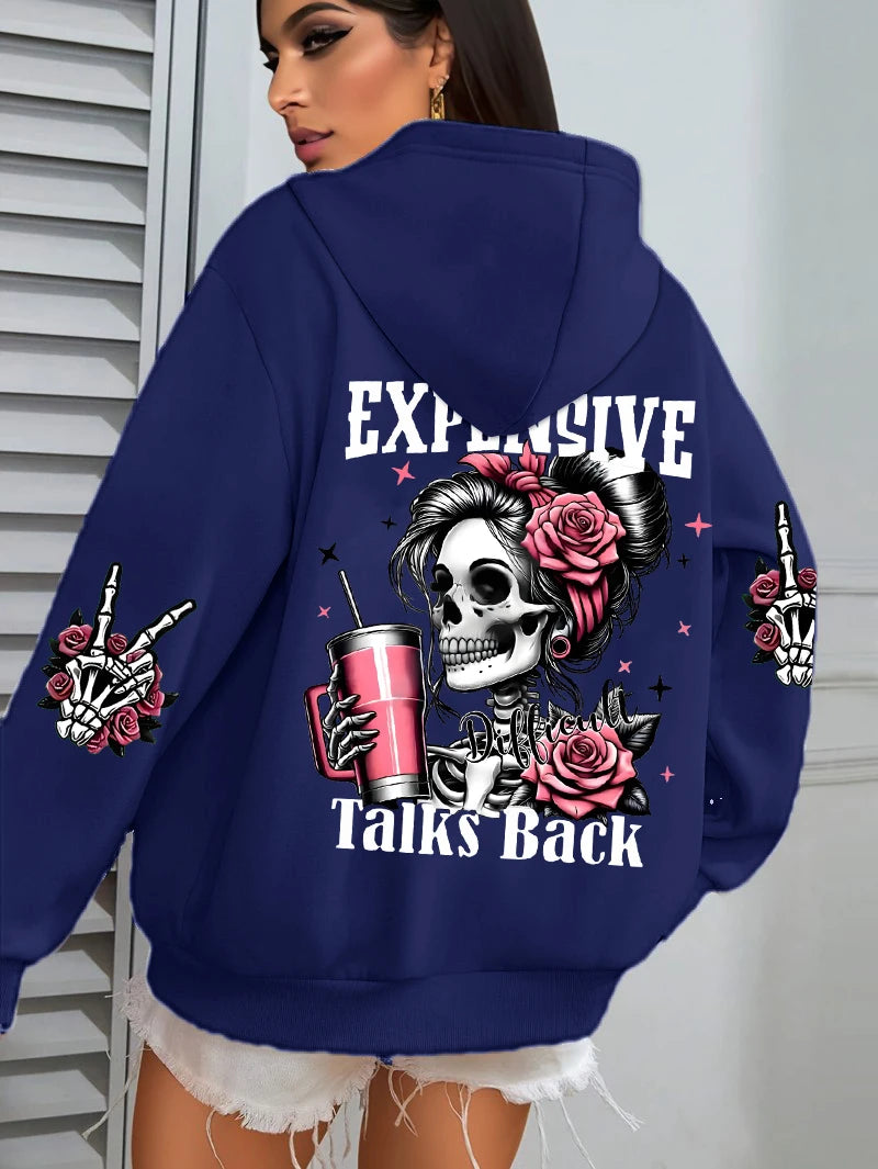 Women’s Plus Size Fleece Hoodie – Casual Pullover Sweatshirt