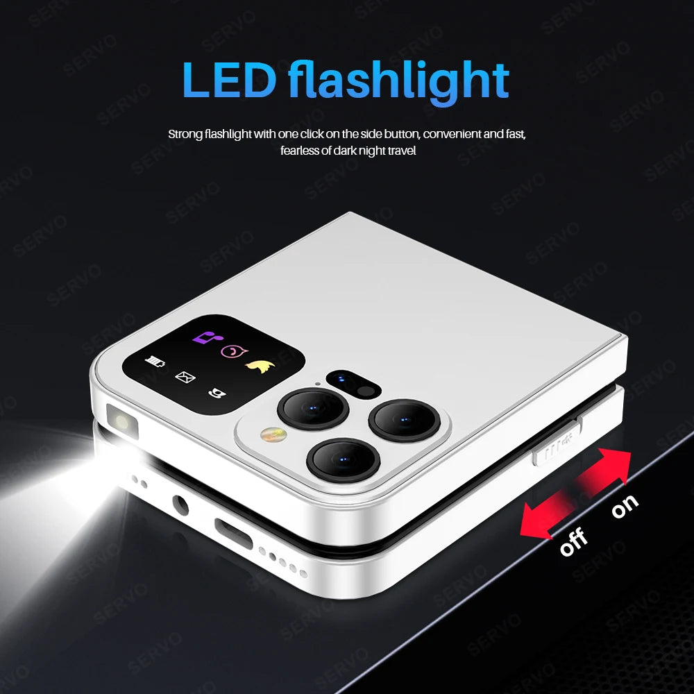 Color Flip Mobile Phone Auto Call Record FM Radio Speed Dial Magic Voice GSM Dual SIM Unlocked Foldable Cellphones