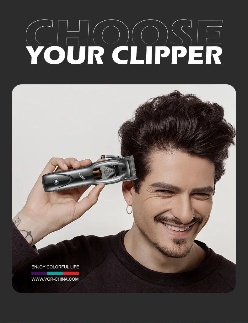 Original VGR Hair Trimmer Cordless Hair Clipper Electric Hair Clipper Professional Hair Clipper Men's Hair Clipper V-653