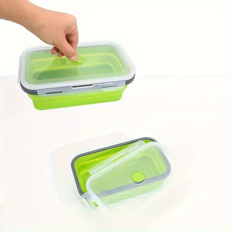 Collapsible Food Storage Containers with Airtight Lids – Reusable Lunch & Meal Prep Boxes”
