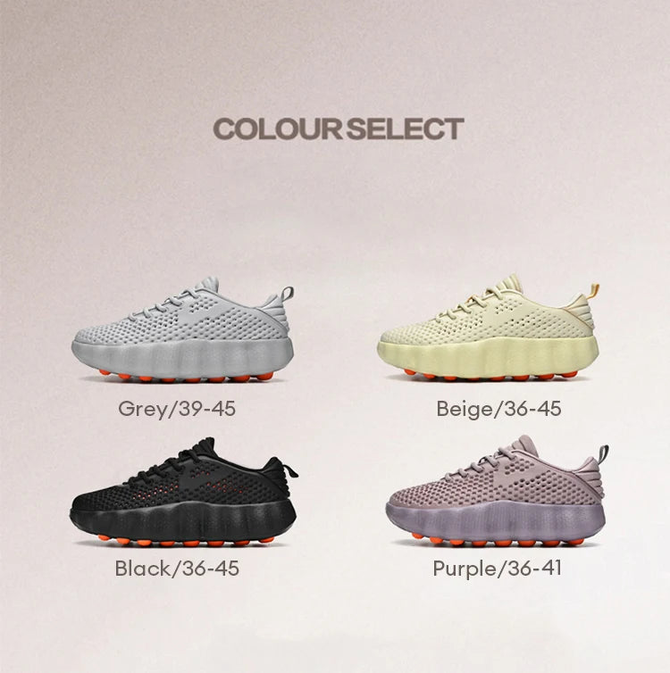 Men's Comfortable Casual Sneakers with Foot Sensing Massage Technology Women's Sports Breathable Lightweight Training Shoes