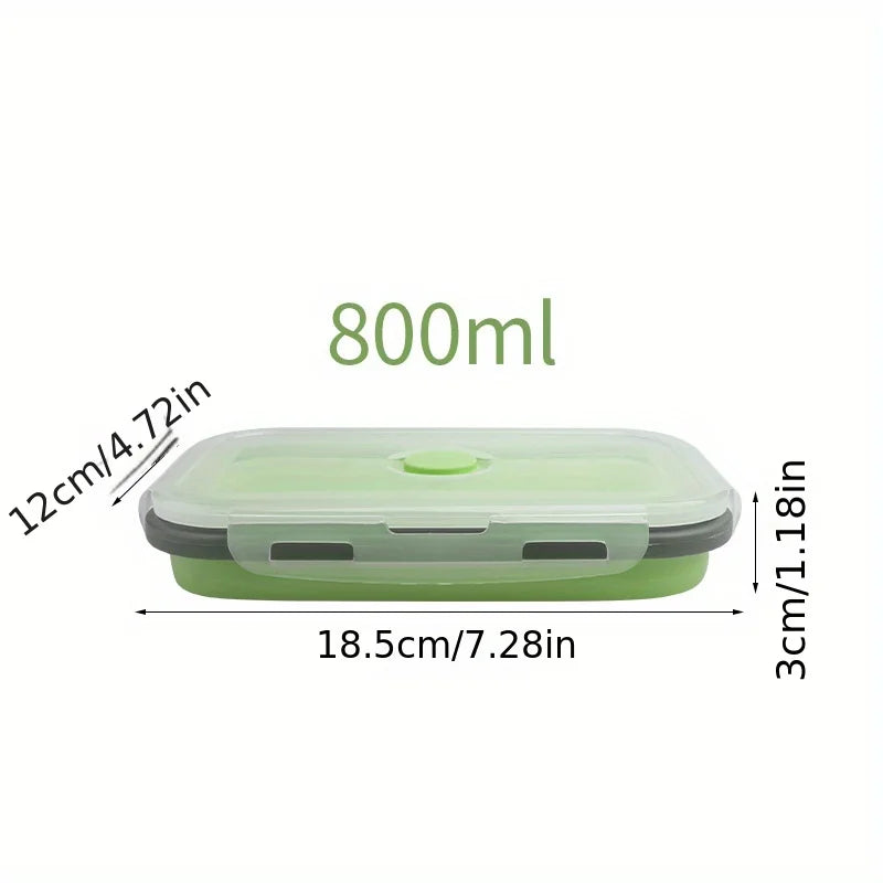 Collapsible Silicone Food Storage Containers (Set of 3 or 4)