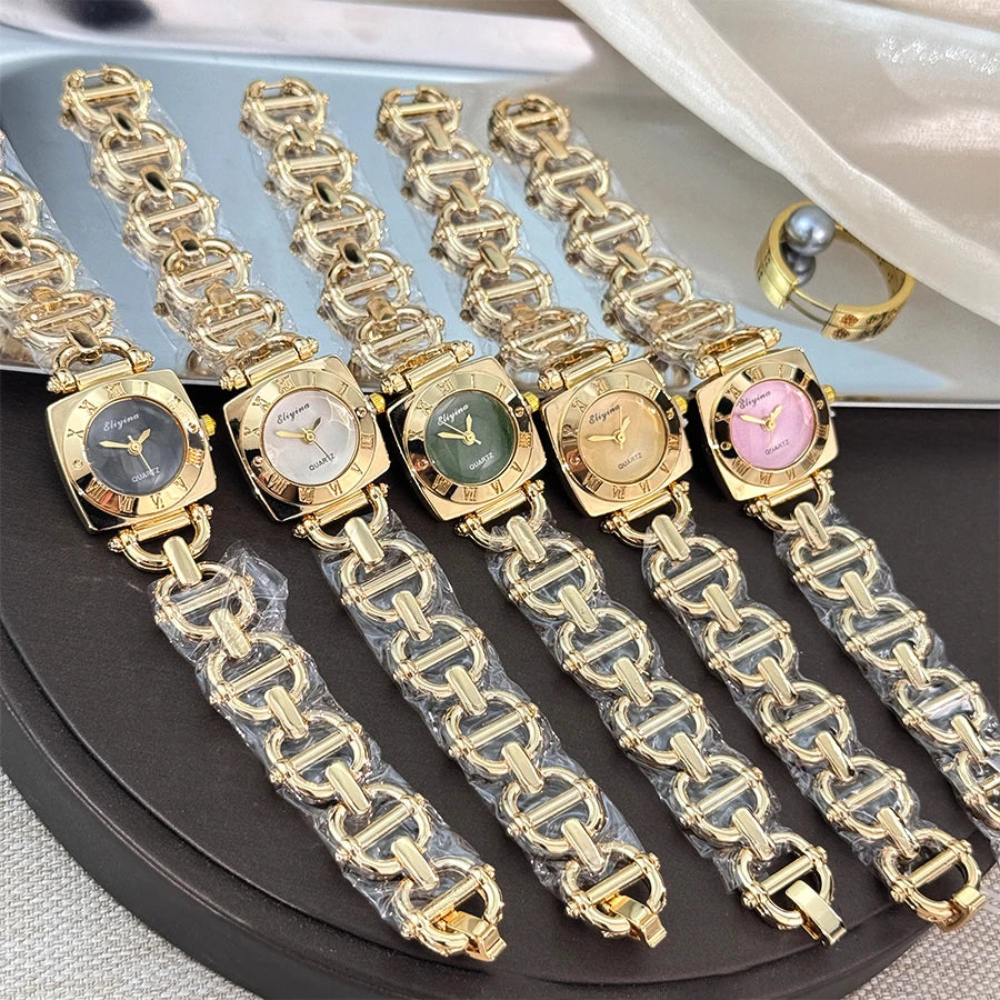 Women’s Luxury Crystal Bracelet Watch Set