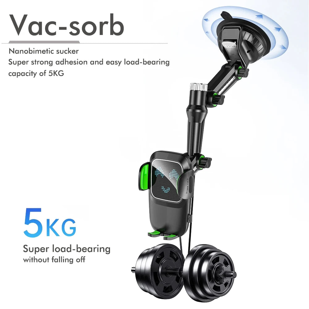 Windshield/Dashboard/Window Universal Suction Cup Phone Holder Suction Cup Car Phone Holder Mount with Sticky Gel Pad Compatib