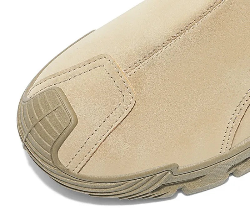 Men’s Casual Zipper Sneakers Breathable Non Slip Outdoor Shoes