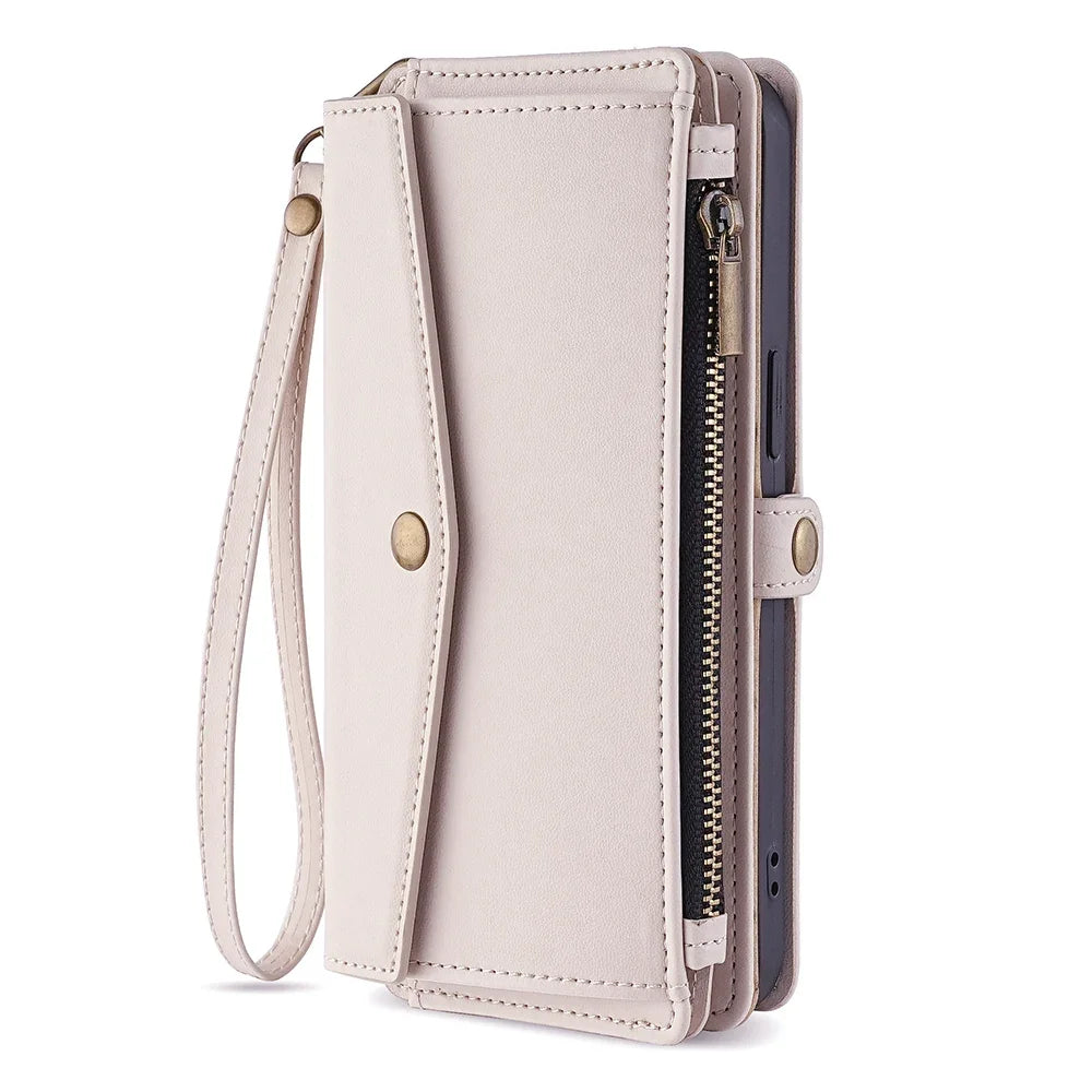 Flip Cover PU Leather Wallet Phone Cases For Xiaomi Poco C40 C51 C50 C61 C65 C71 C75 C85 4G Plain Multi-Functional Magnetic Bag