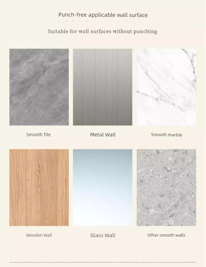 Wall-Mounted Toothbrush Holder with Toothpaste Squeezer | Bathroom Organizer Set