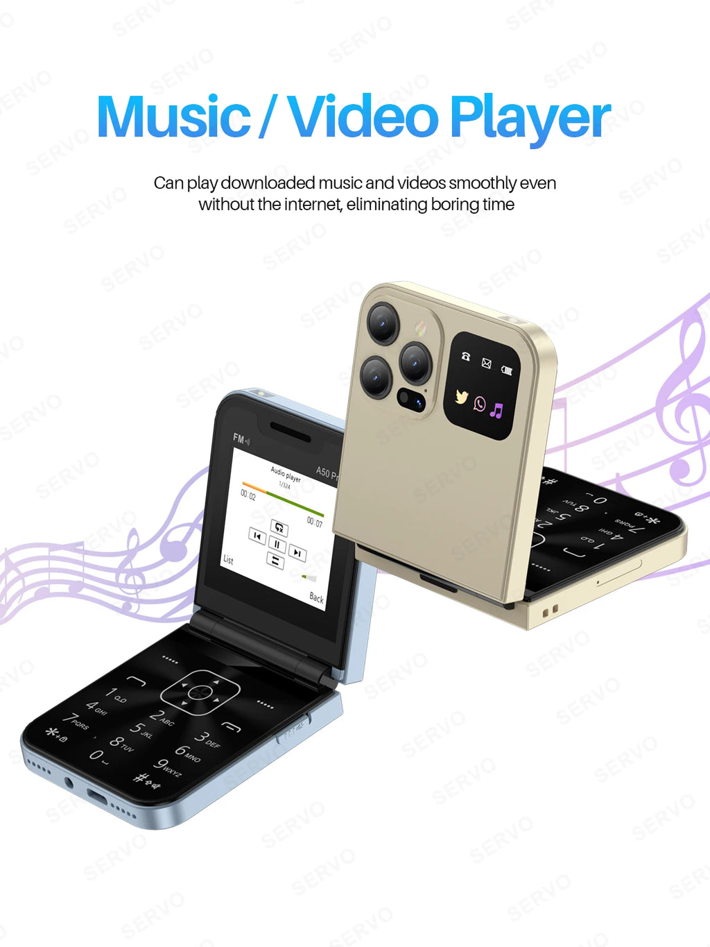 Color Flip Mobile Phone Auto Call Record FM Radio Speed Dial Magic Voice GSM Dual SIM Unlocked Foldable Cellphones