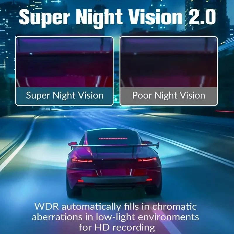 Car DVR HD Dash Camera Video Recorder Car Parking Monitoring Insede IR Night Vision Loop Recording