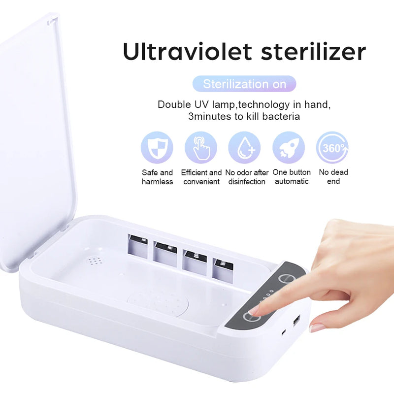 Portable UV Light Sanitizer Box | Multi-Purpose UVC Disinfection Case for Home and Travel