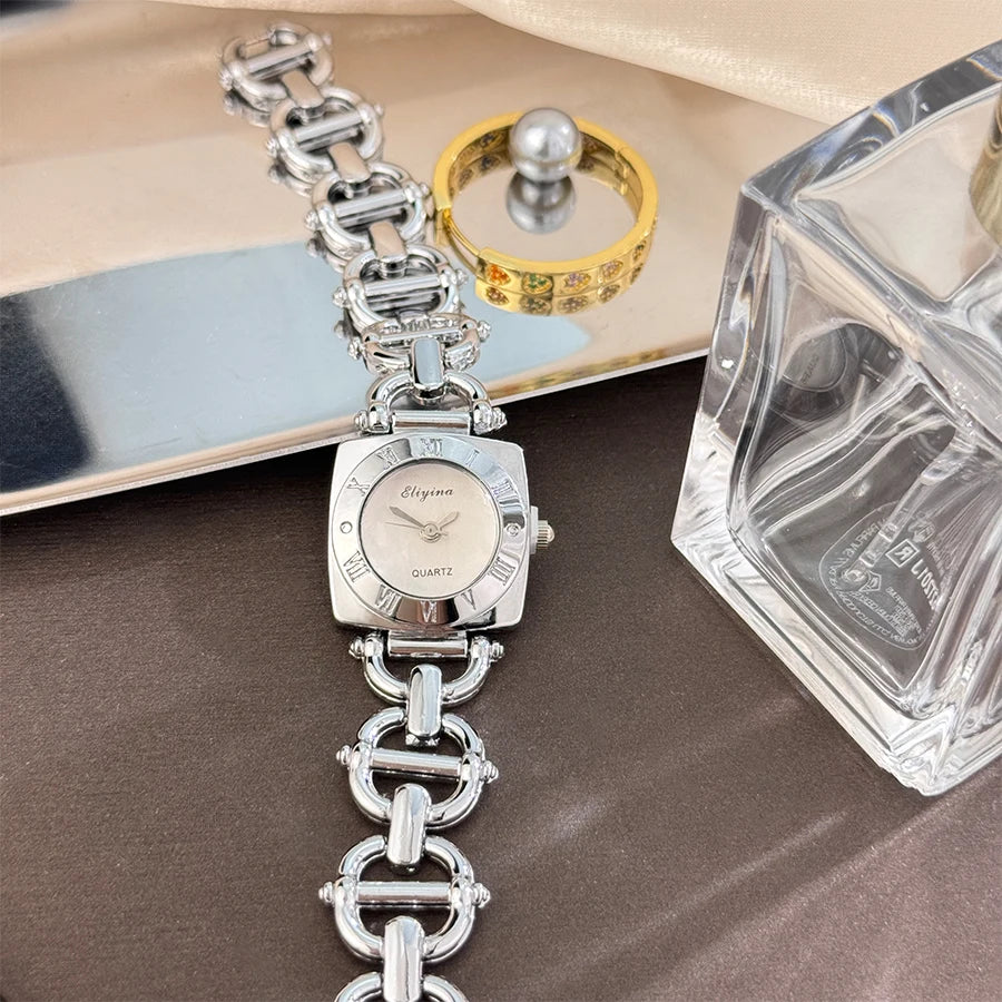 Women’s Luxury Crystal Bracelet Watch Set