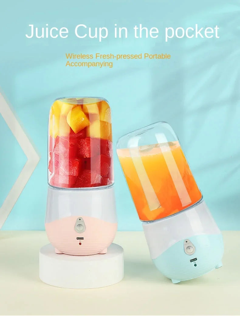 Mini Portable Blender – USB Rechargeable Juice Cup for Smoothies and Fruit Juices