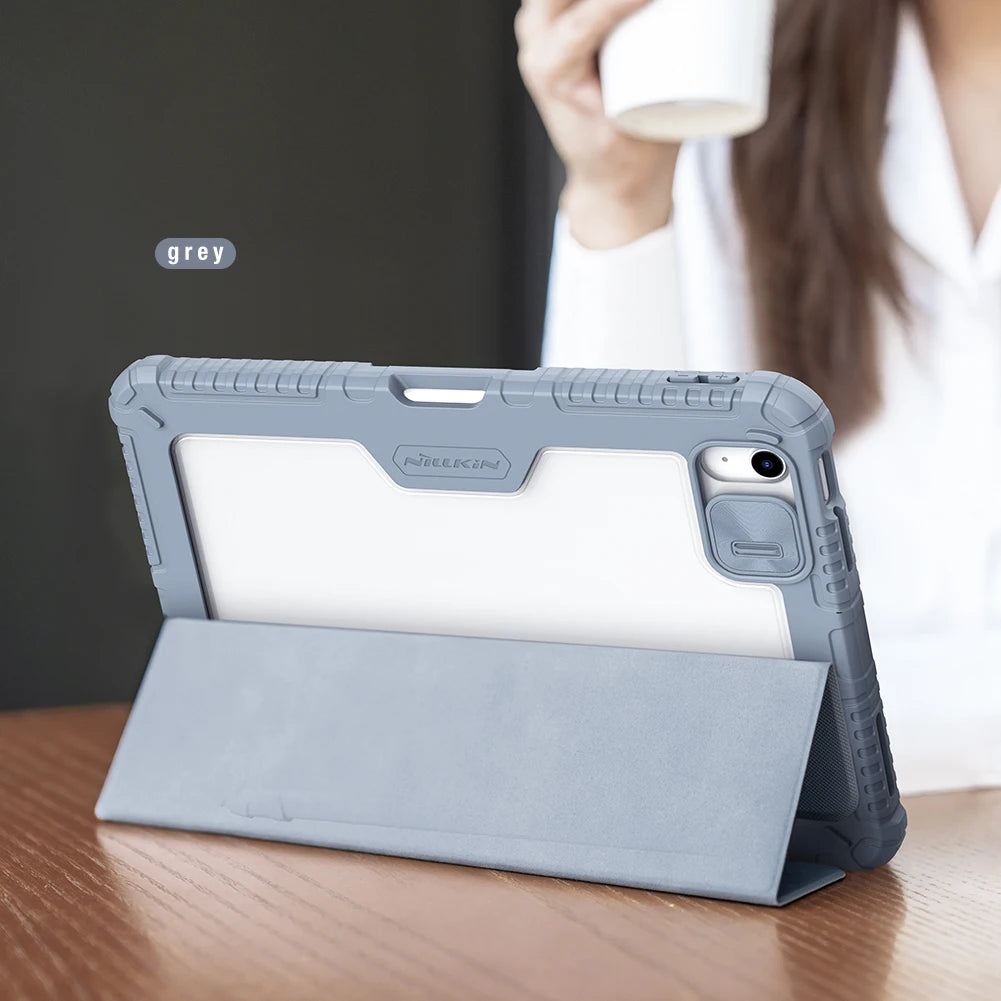 Nillkin For iPad 11 A16 2025/iPad 10.2/iPad 10.9 2022/10th gen Bumper Leather Pro Tablet shell with pen slot protective cover