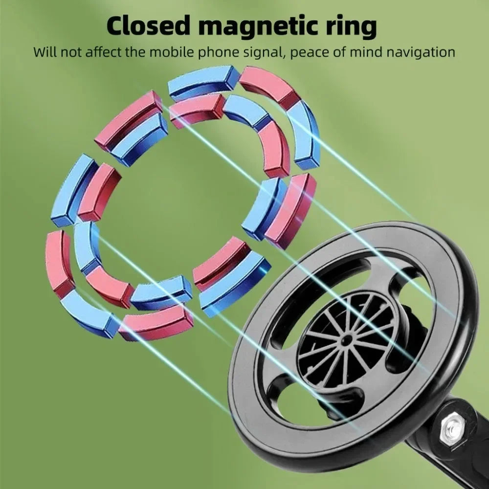 Multifunctional Magnetic Car Mount 360° Rotating Foldable Magnetic Mount for Car Navigation