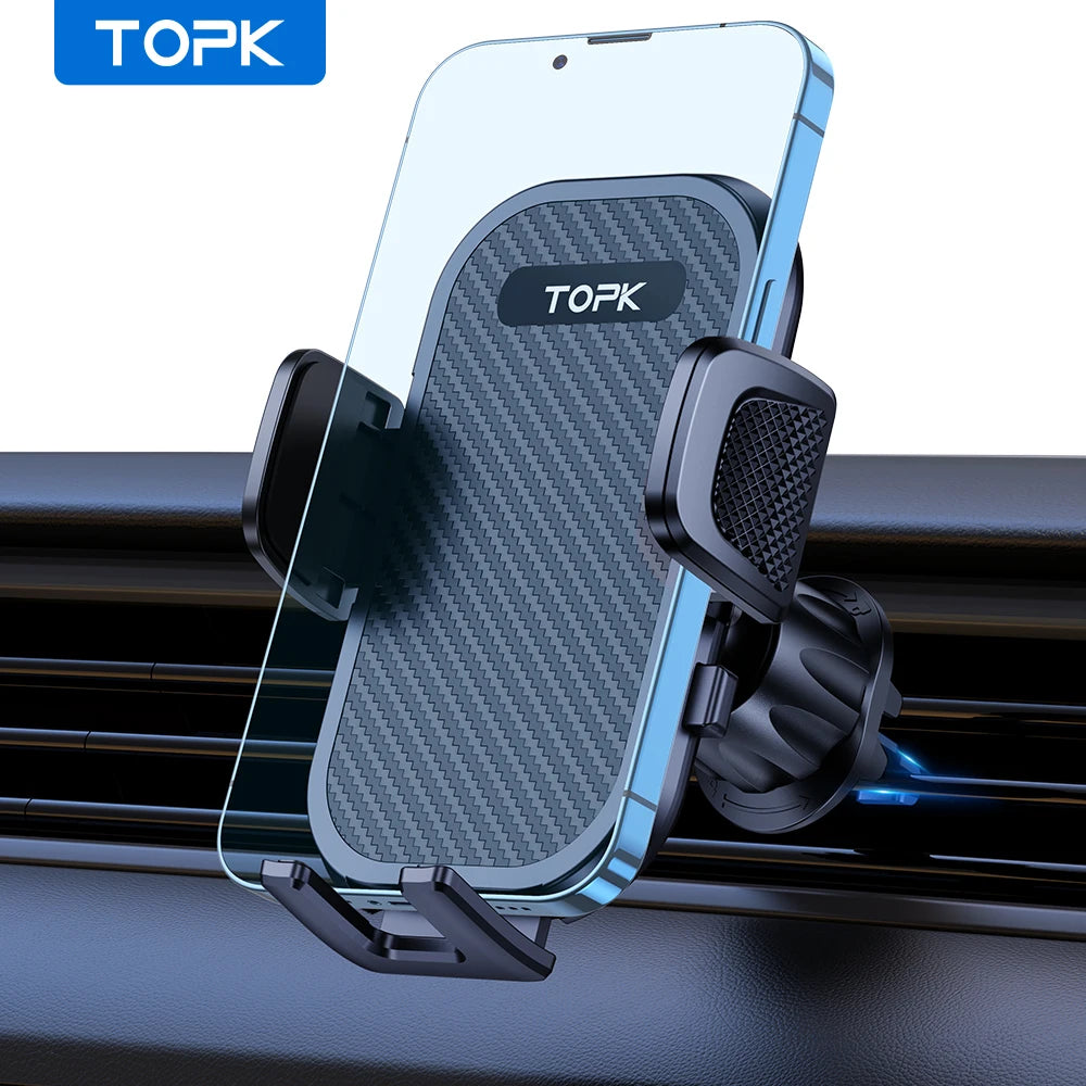 Car Phone Holder Mount Upgraded Stainless Steel Hook Cell Phone Holder for Car Air Vent Mag-Safe Compatible All Phones