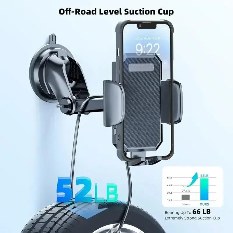 NEW 360° Rotation Car Phone Holder Universal Sucker Mount Cellphone Stand Stable Suction Cup Support in Car Mobilephone Bracket