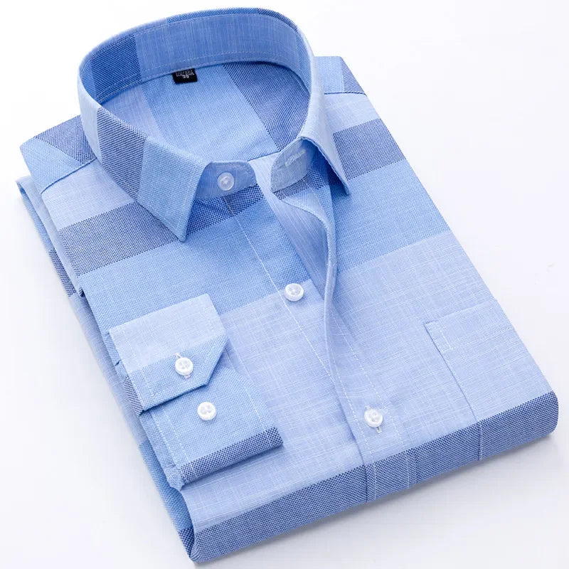Men's Printed Shirt Spring Long Sleeve Casual Daily Thin Soft Comfortable Business Slim Fit Button Down Dress  Shirts