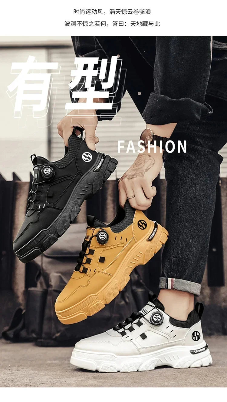 Men’s Breathable Height-Increasing Outdoor Sneakers