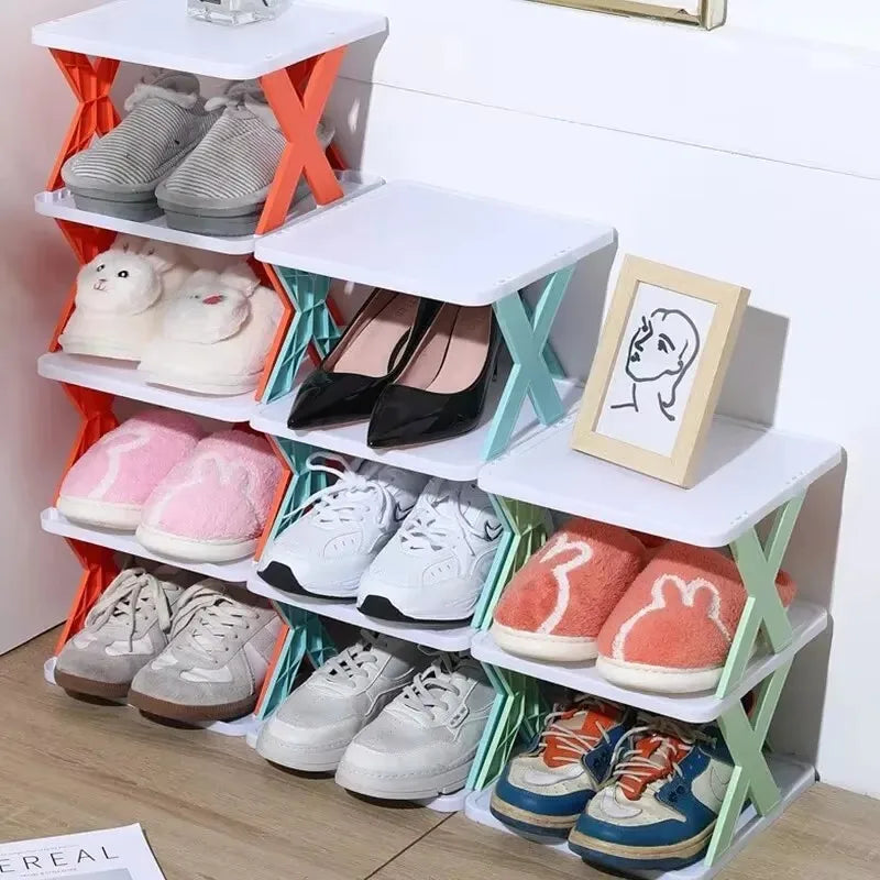 New Multi-Layer Shoe Rack Storage Organizer Household Stackable Shoe Cabinet Space Saving Storage Dormitory Shoes Rack Furniture