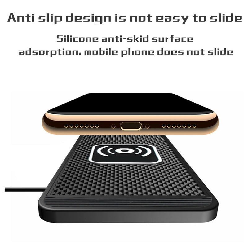 Wireless Car Charger Charging Pad 15w Non Slip Qi Fast Charger for Car Wireless Phone Charger for Android for IPhone 11/12/13/14