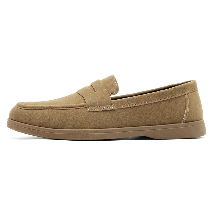 Hot Sale Men's Slip On Loafers Preppy Lightweight Breathable Comfort Outdoor Flats Non Slip Soft Sole Casual Daily Walking Shoes