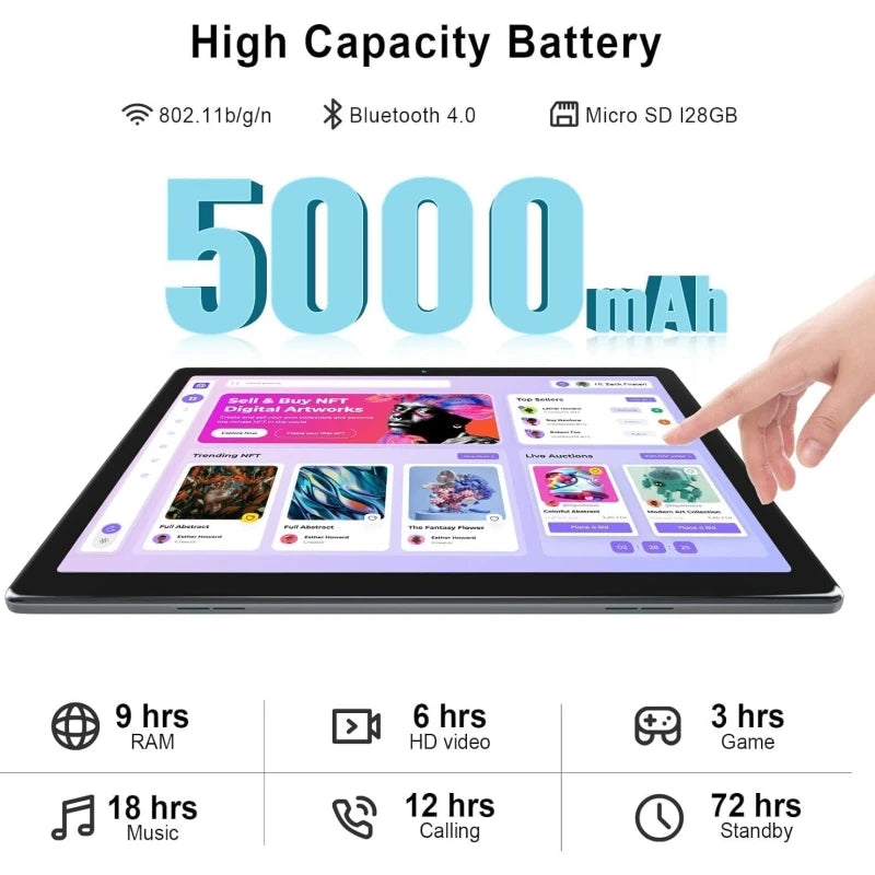 Android 9.0 LTE 7-Inch Tablet with Dual Camera