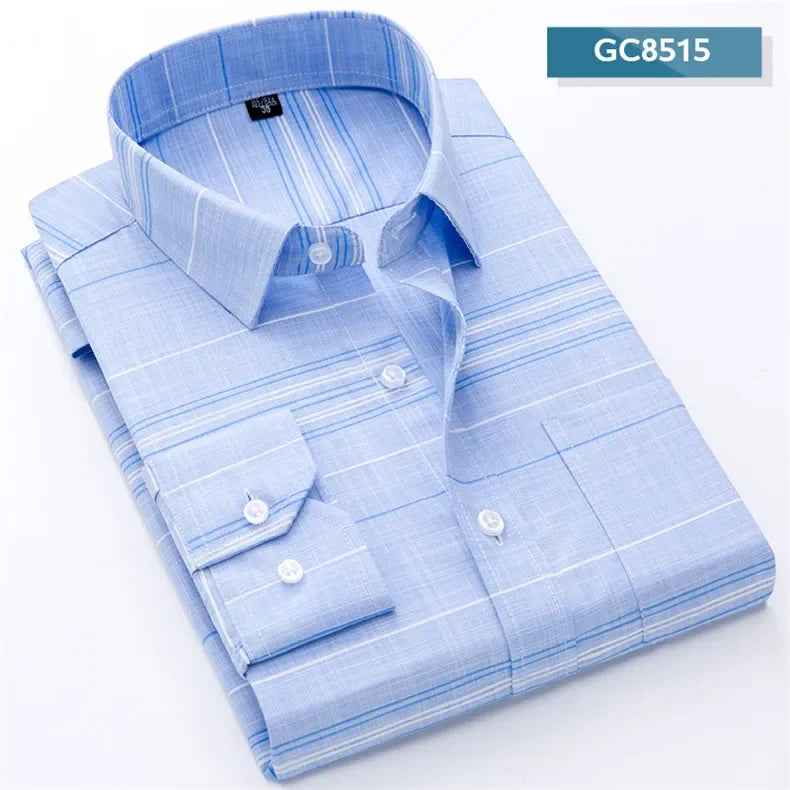 Men's Printed Shirt Spring Long Sleeve Casual Daily Thin Soft Comfortable Business Slim Fit Button Down Dress  Shirts