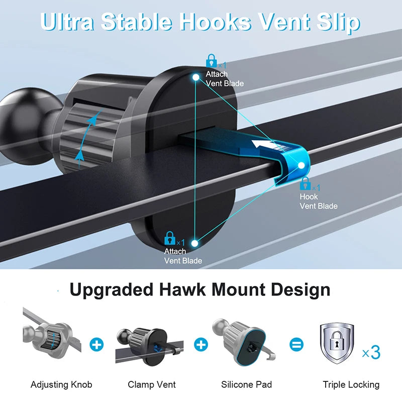 Car Mount Magnetic Phone Holder For Car Air Vent Adjustable Magnetic Phone Mount For Phone 12/13/14/15