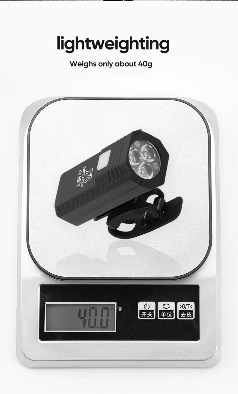 3LED/5LED Bicycle Light Bike Front Lamp Rechargeable MTB Bike Headlight Flashlight Outdoor Night Riding Safety Cycling Lantern