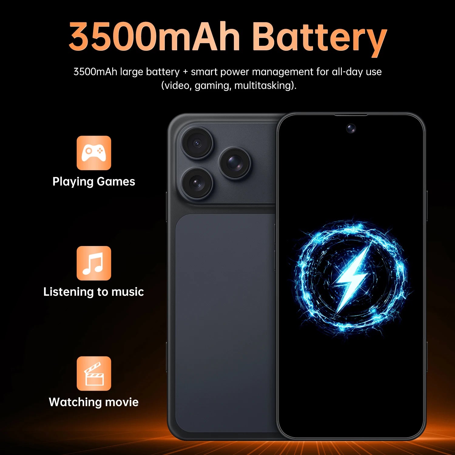 Global Vision 17 Pro Max Smartphone Android 3GB RAM 16GB ROM 6.7 Inch Dual SIM 4G Network 5+13MP Mobile Phones
