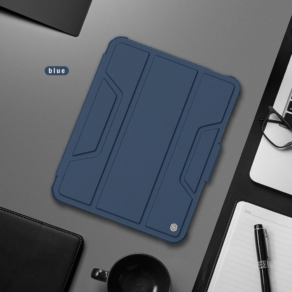 Nillkin For iPad 11 A16 2025/iPad 10.2/iPad 10.9 2022/10th gen Bumper Leather Pro Tablet shell with pen slot protective cover