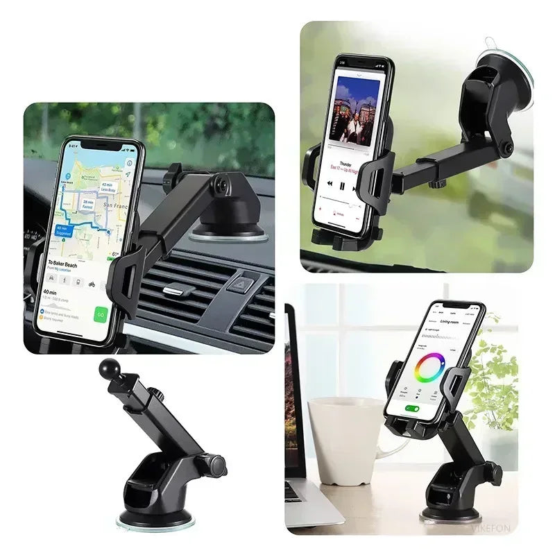 Car Phone Holder Mount Car Dashboard Smartphone Stand Cellphone Support in Car Lazy Bracket for iPhone for Samsung Xiaomi Huawei