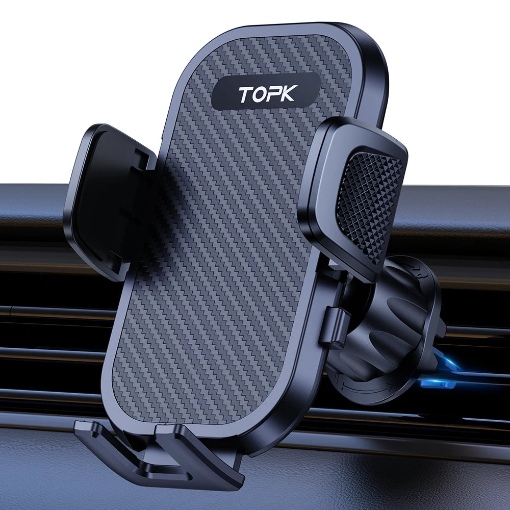 Car Phone Holder Mount Upgraded Stainless Steel Hook Cell Phone Holder for Car Air Vent Mag-Safe Compatible All Phones