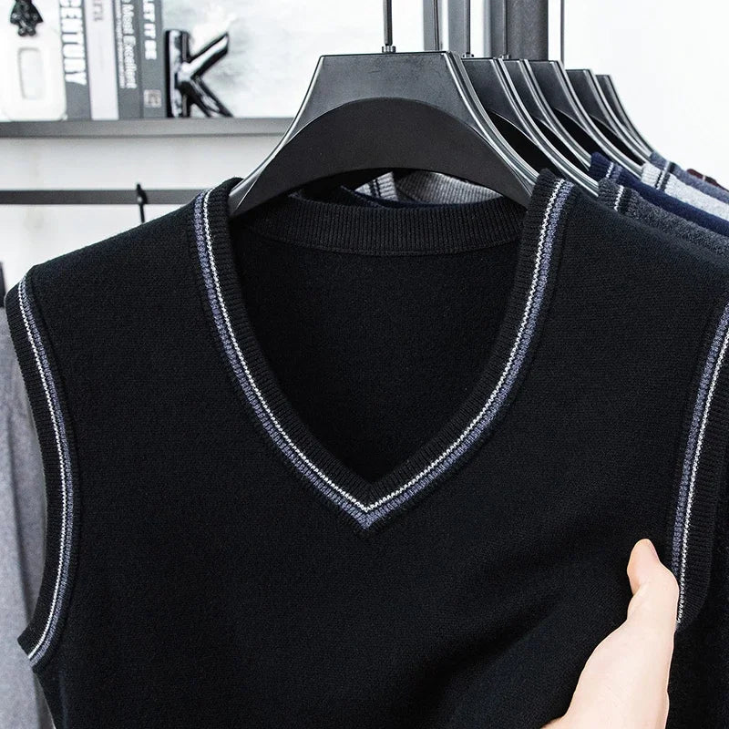 Men’s Casual Sleeveless Knit Vest