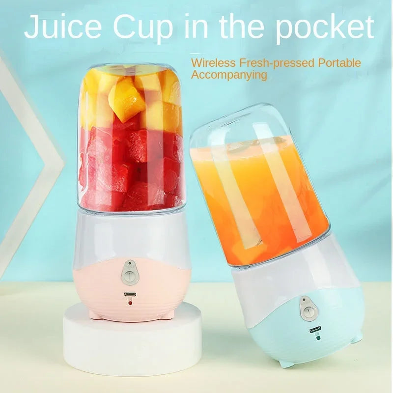 Mini Portable Blender – USB Rechargeable Juice Cup for Smoothies and Fruit Juices