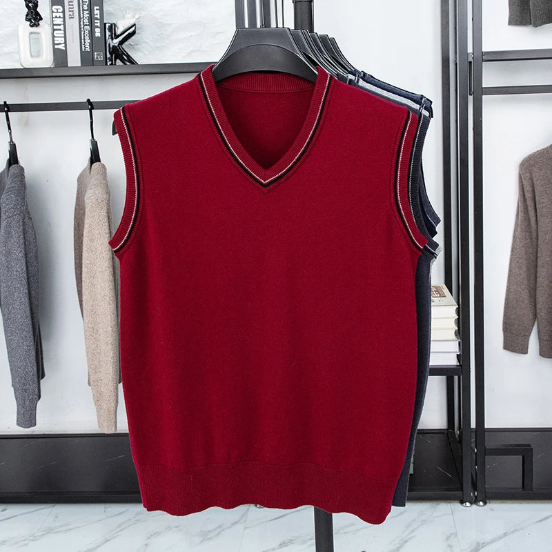 Men’s Casual Sleeveless Knit Vest