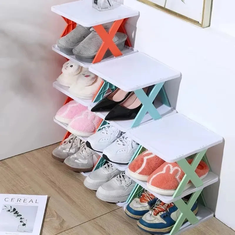 New Multi-Layer Shoe Rack Storage Organizer Household Stackable Shoe Cabinet Space Saving Storage Dormitory Shoes Rack Furniture