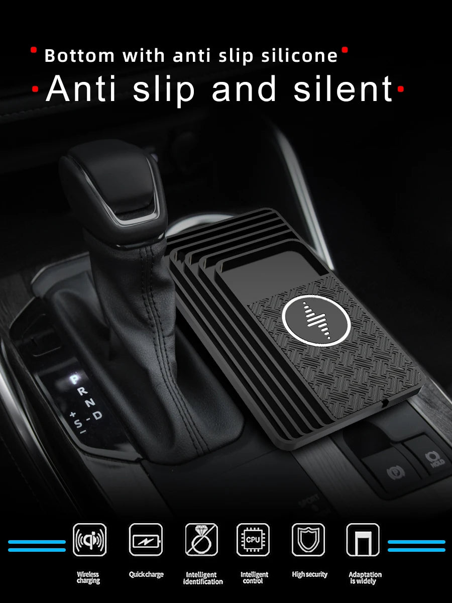 Customizable design for car wireless charger, mobile phone wireless fast charging board, multi device charging station, 15W anti