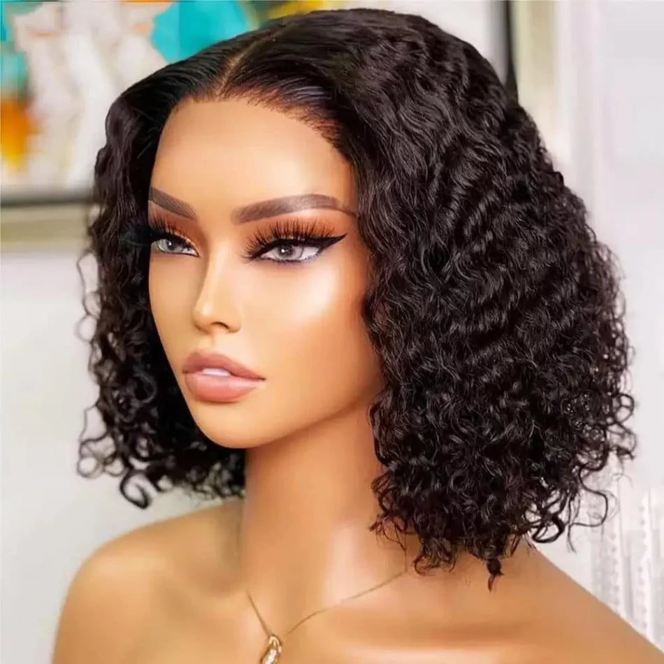 5X5 Hd Lace Closure Wig Bob Wigs Human Hair  250 Density Pre Plucked Pre Cut Pre Bleached Glueless Human Hair Wigs For Women
