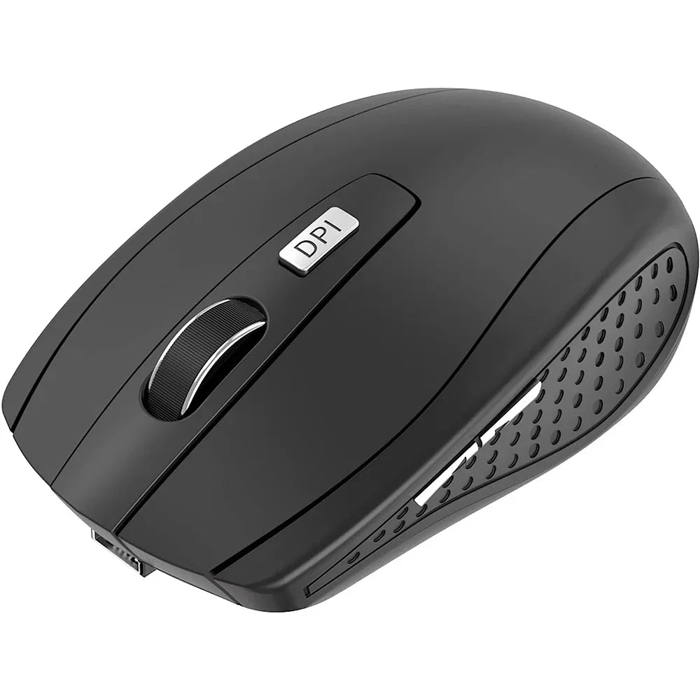 2.4G Wireless Mouse Portable Ergonomics Mouse Mobile Optical Office Mouse for Notebook Laptop MacBook Adjustable 1600DPI Levels