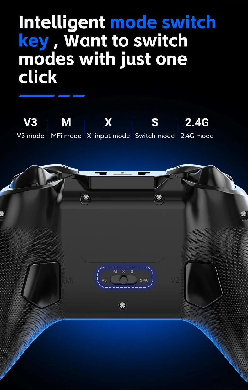 Gwireless  mobile game controller with Hall trigger and Hall joystick supporting switch/pc/android/IOS
