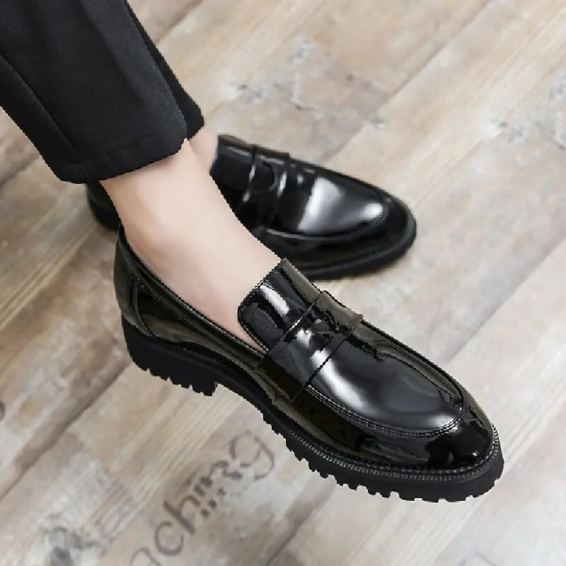 Lefu Shoes Men Thick Soled Comfortable Fashionable Brand Leather Shoes Men High-quality Business Office Shoes in Sizes 38-45