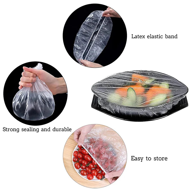 Reusable Elastic Food Covers – Stretchable Bowl and Plate Lids (Set of 6)”