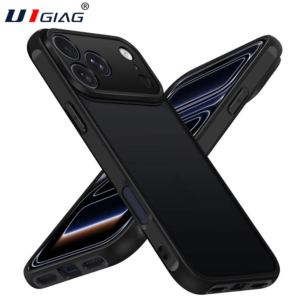 Military Grade Armor Case For iPhone 17 16 15 14 13 12 11 Pro Max Plus Air 16E Shockproof Hybrid Hard Cover Soft Shell Bumper